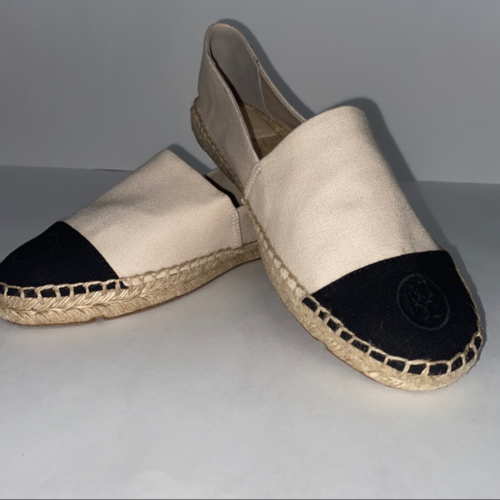 Tory Burch Color Block Flat Canvas Espadrilles